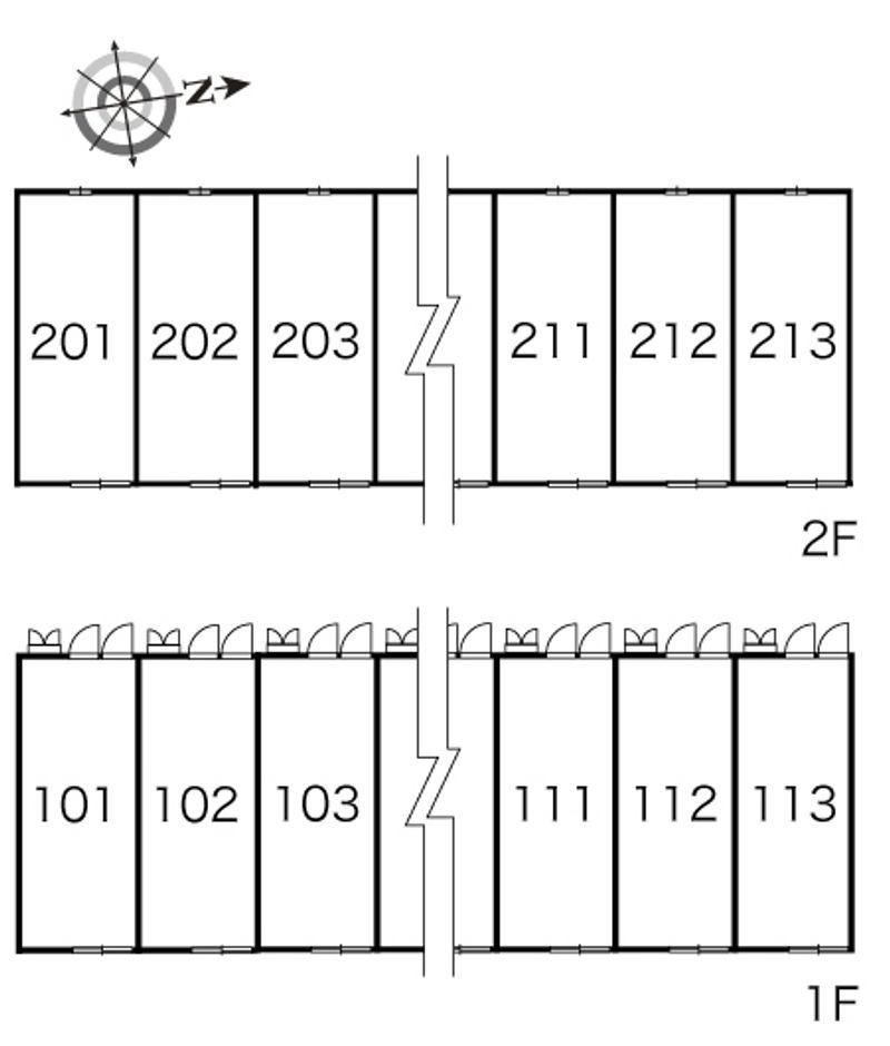 レオパレスベイストン 間取配置図