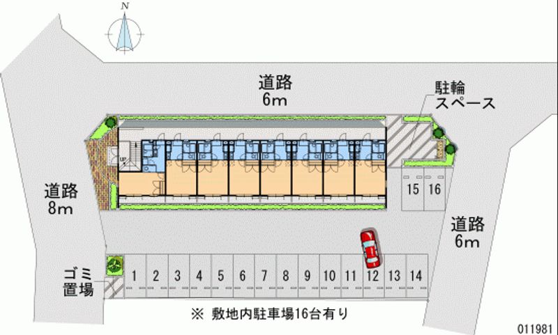 レオパレスハーモニー 月極駐車場