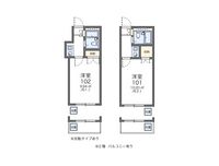 レオパレス八幡新田第１ 間取り図