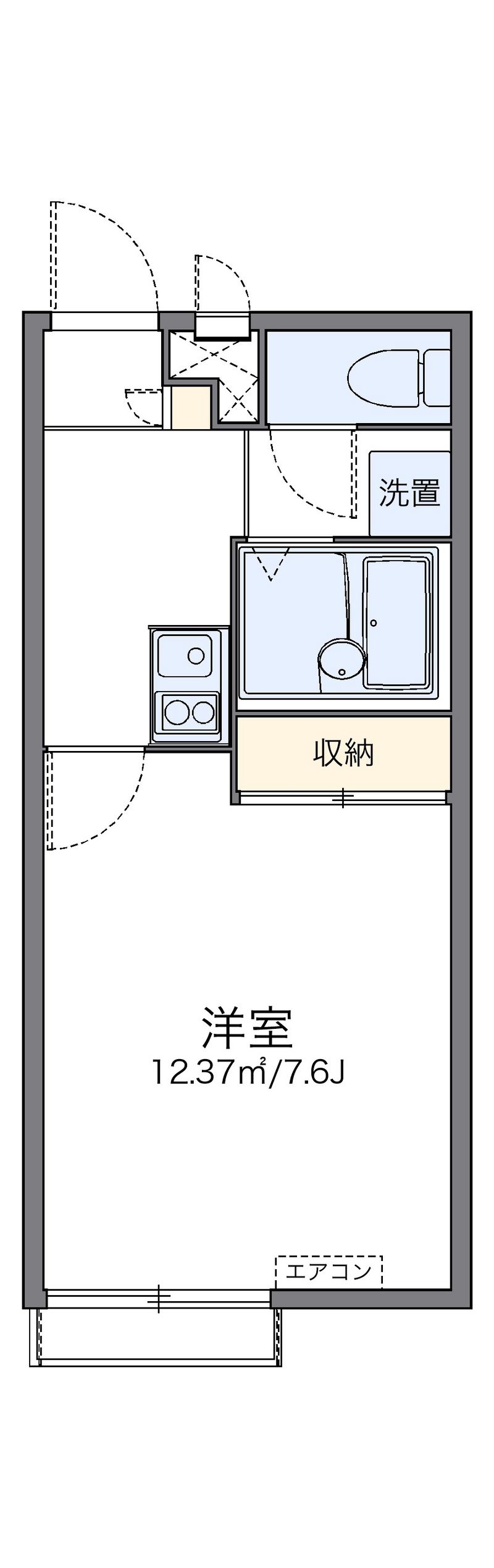 レオパレス上前ハイツ　Ｋ 間取り