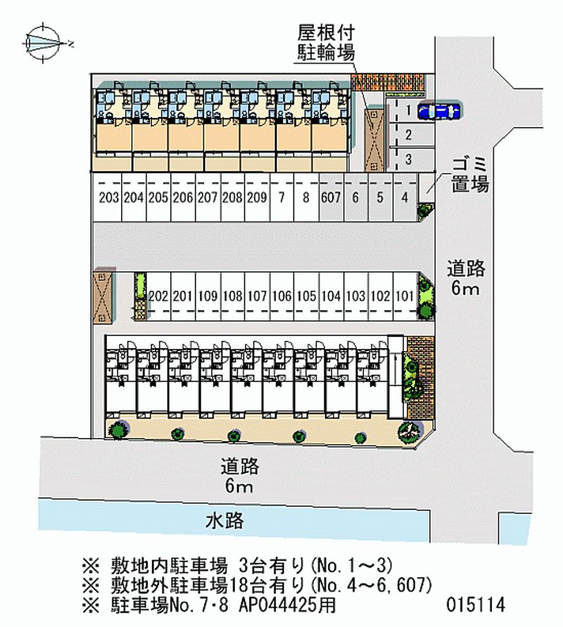 レオパレスカサベルデ 月極駐車場