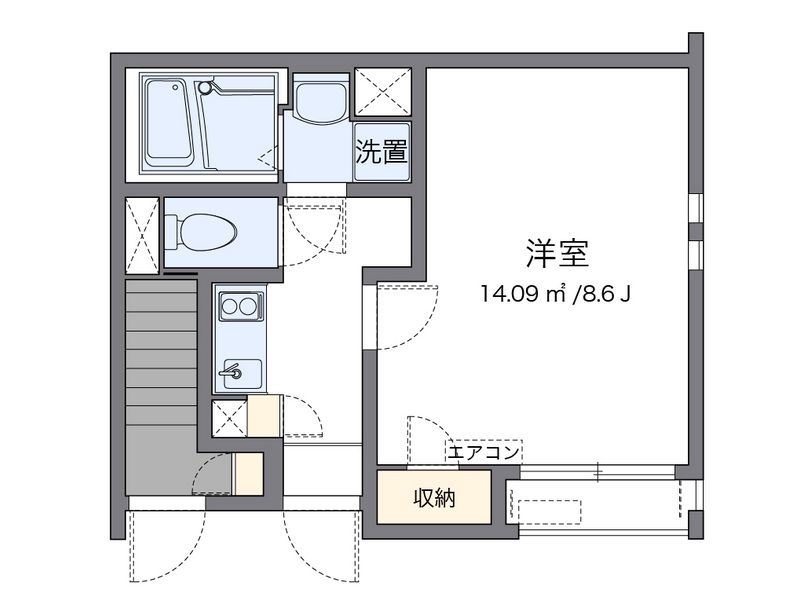 クレイノ岩倉五条 間取図