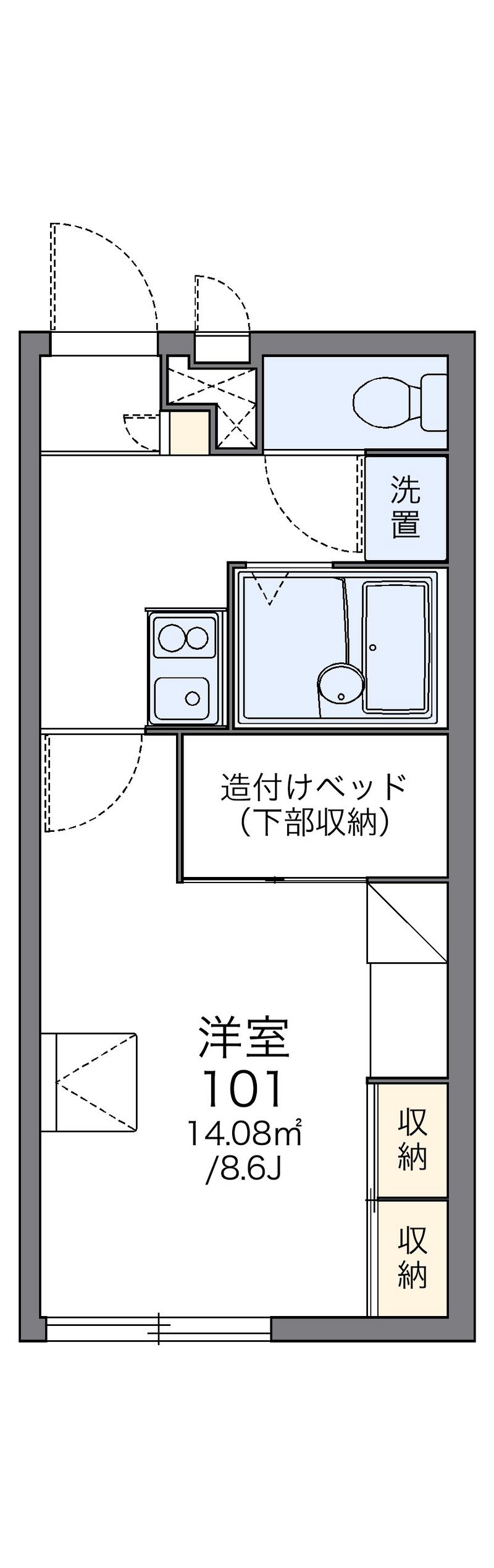 レオパレスＷＥＬＬ 間取図