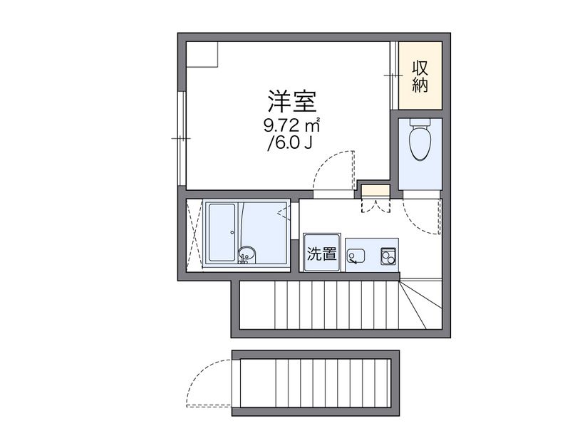 レオパレスＳｐｅｒａｎｚａ赤坂 間取図