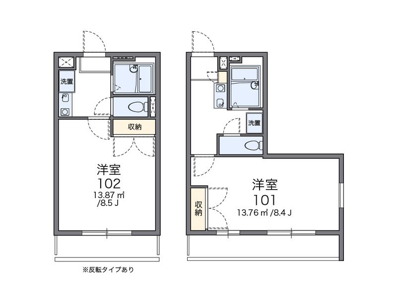 レオパレスサンリッチつくばⅠ 間取図