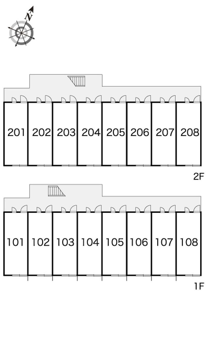 レオパレス瑞穂 間取配置図