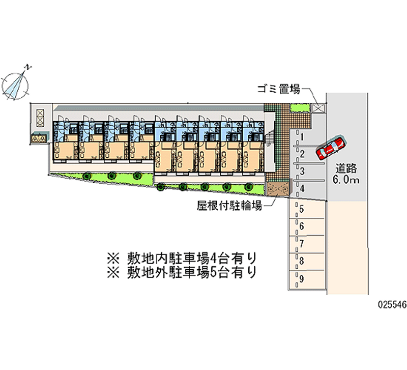 レオパレスぐりとぐら 月極駐車場