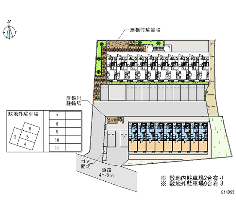 レオネクストコスモ 月極駐車場