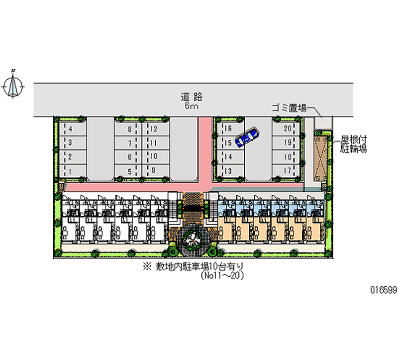 レオパレスシャルマンＢ 月極駐車場