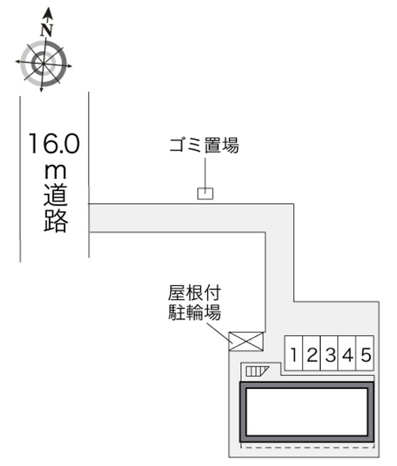 レオパレス多布施 配置図