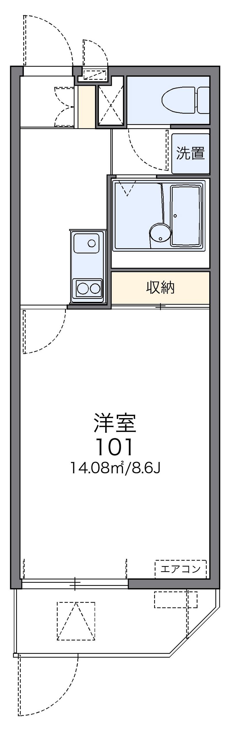 レオネクスト東郷通Ⅱ 間取図