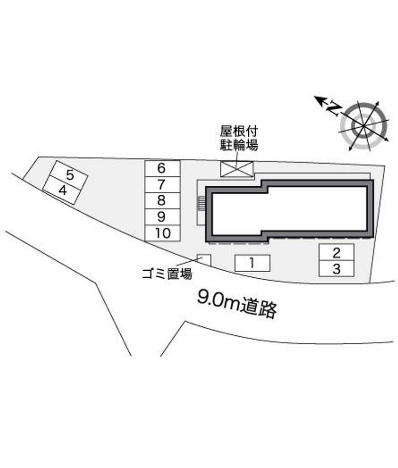 レオパレスＭＡＲＩＮＯ 配置図