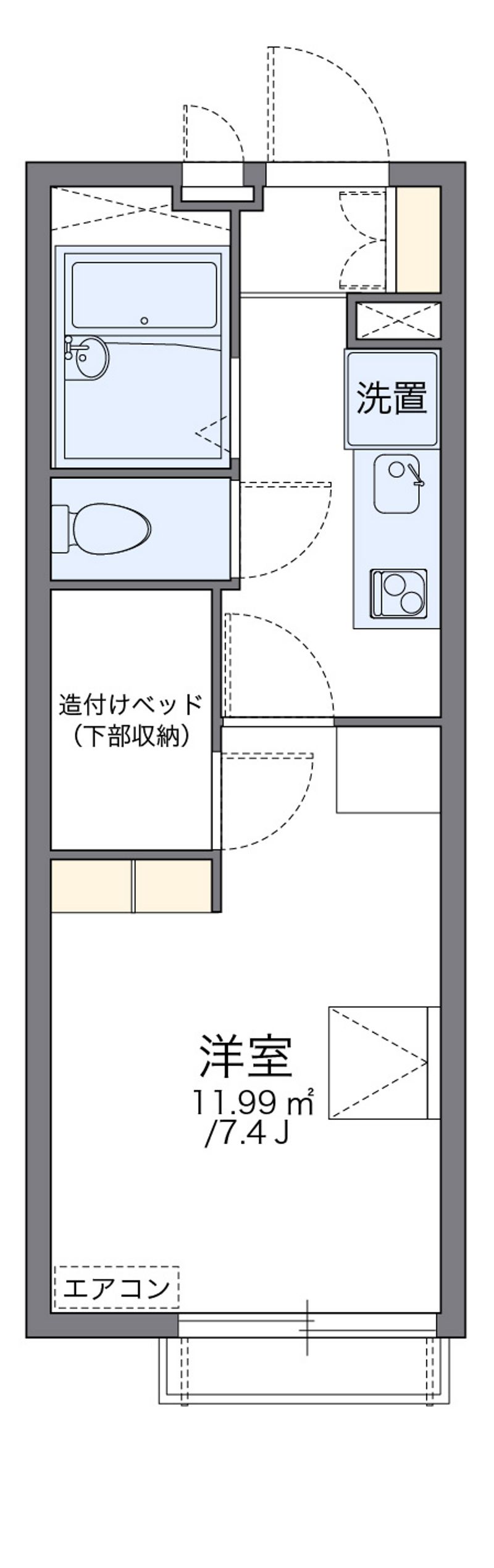 レオパレス新白岡 間取図