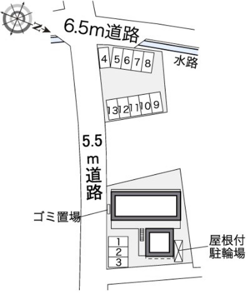 レオパレスジューンウィル 駐車場