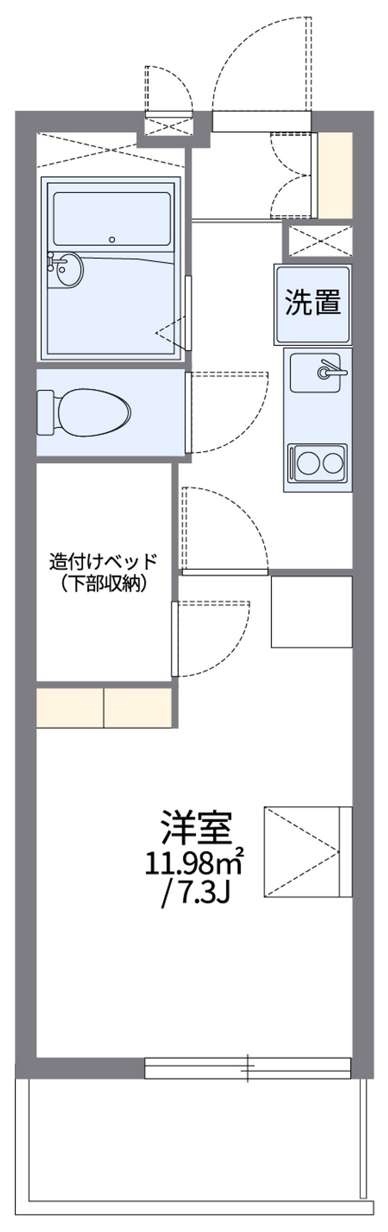 レオパレス向田 間取り