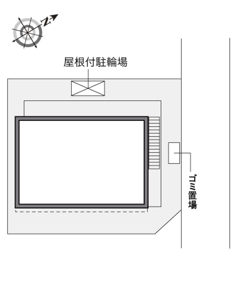 レオパレス髙田アパルトマン 配置図