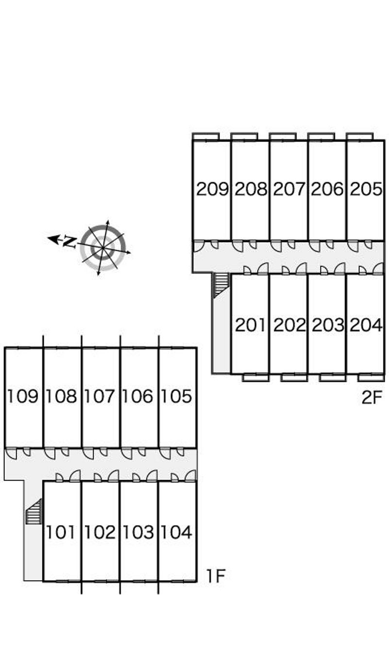 レオパレストリノ 間取り配置図