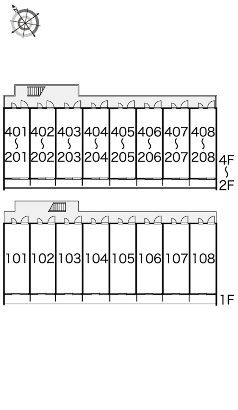 レオパレスグランパ　マロン 間取り配置図