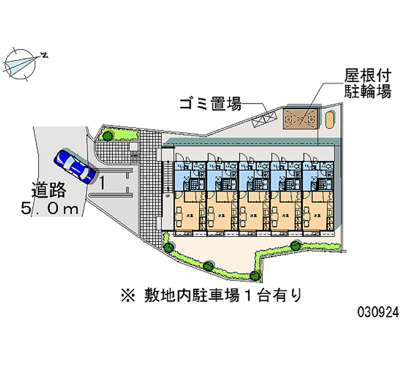 レオパレス滝下Ｃ 区画図