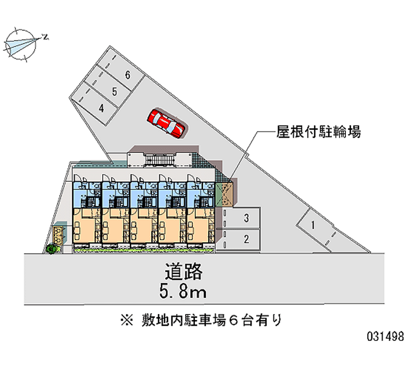 レオパレススメットル 月極駐車場