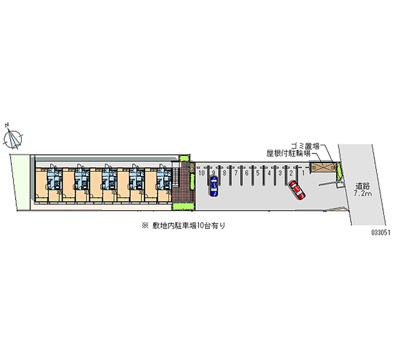 レオパレスグリーンヒル 月極駐車場