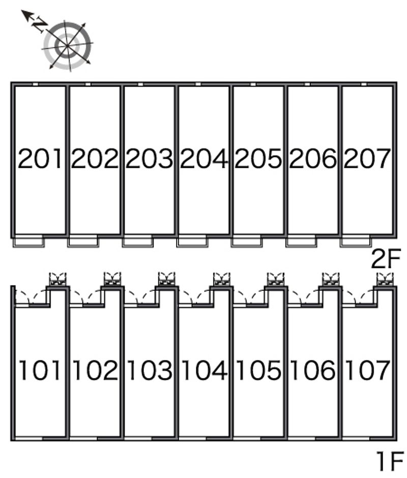 レオネクストＭＡＴＯＢＡみなみ 間取り配置図