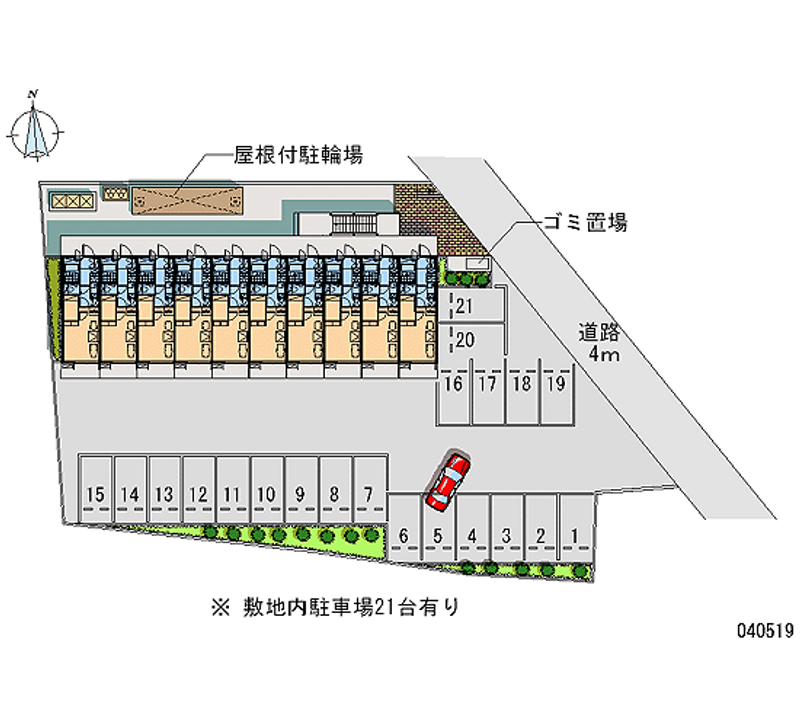 40519 Monthly parking lot