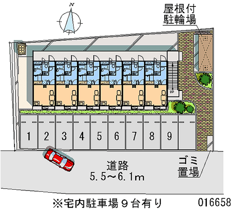 レオパレス鶴ハイツ 月極駐車場