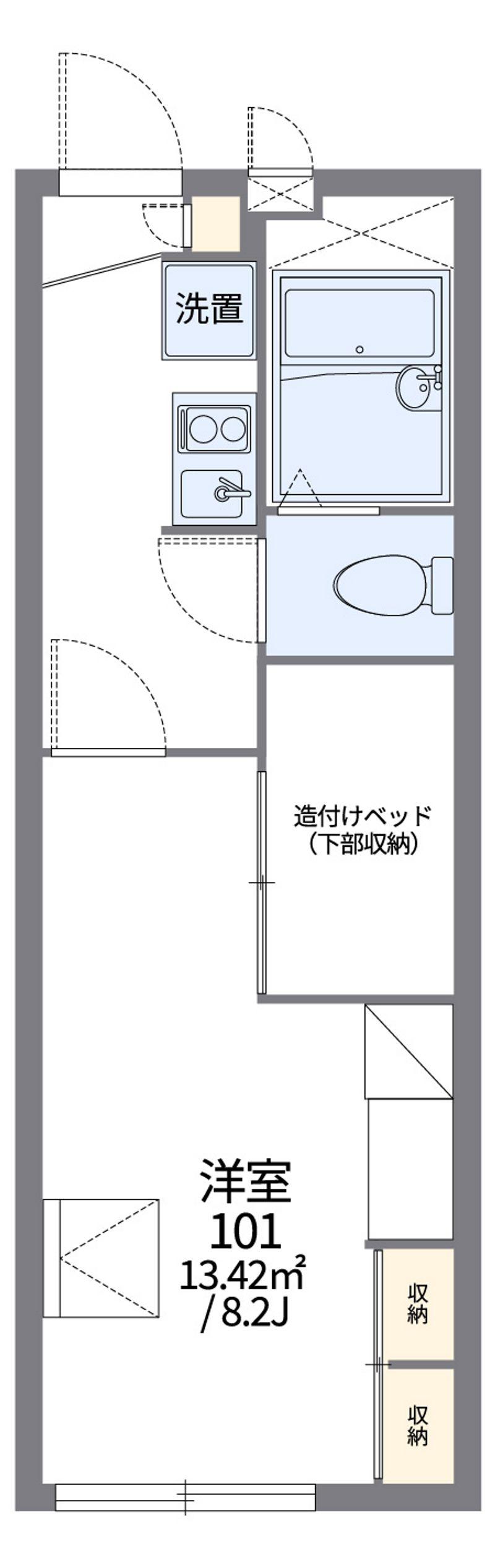 レオパレスゾネグランツ 間取図