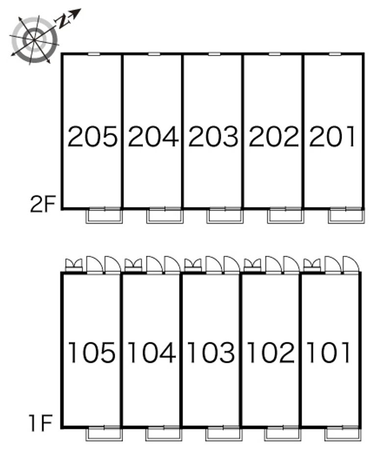 レオパレスブラッサムⅡ 間取り配置図