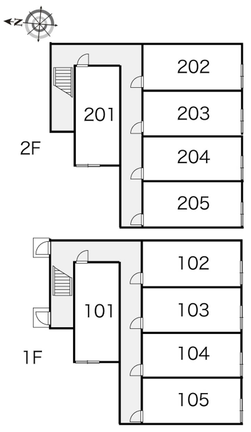 レオパレスサニーハイツ澄川 間取配置図
