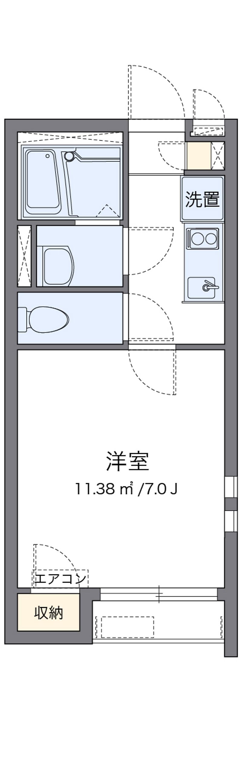クレイノＮＫグランシャリオ 間取図