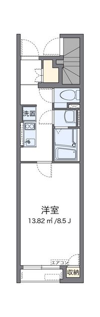 クレイノオカムラハイツ５ 間取り図