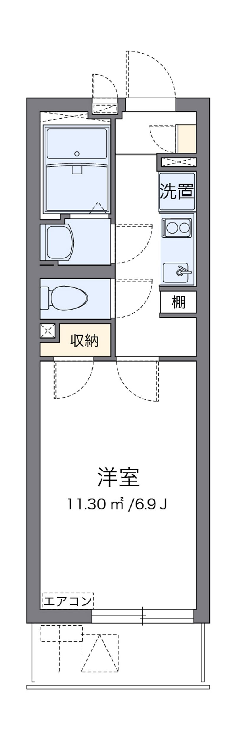 クレイノＧＯＮＴＡ 間取図