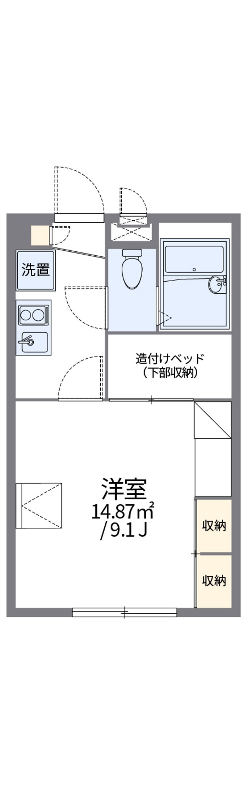 レオパレス白銀 間取図