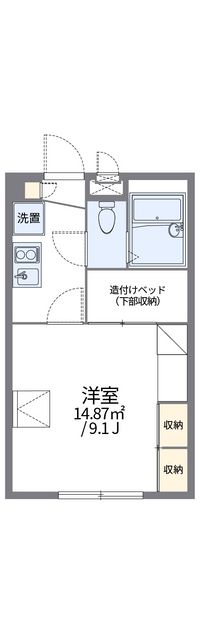 レオパレス白銀 間取り図