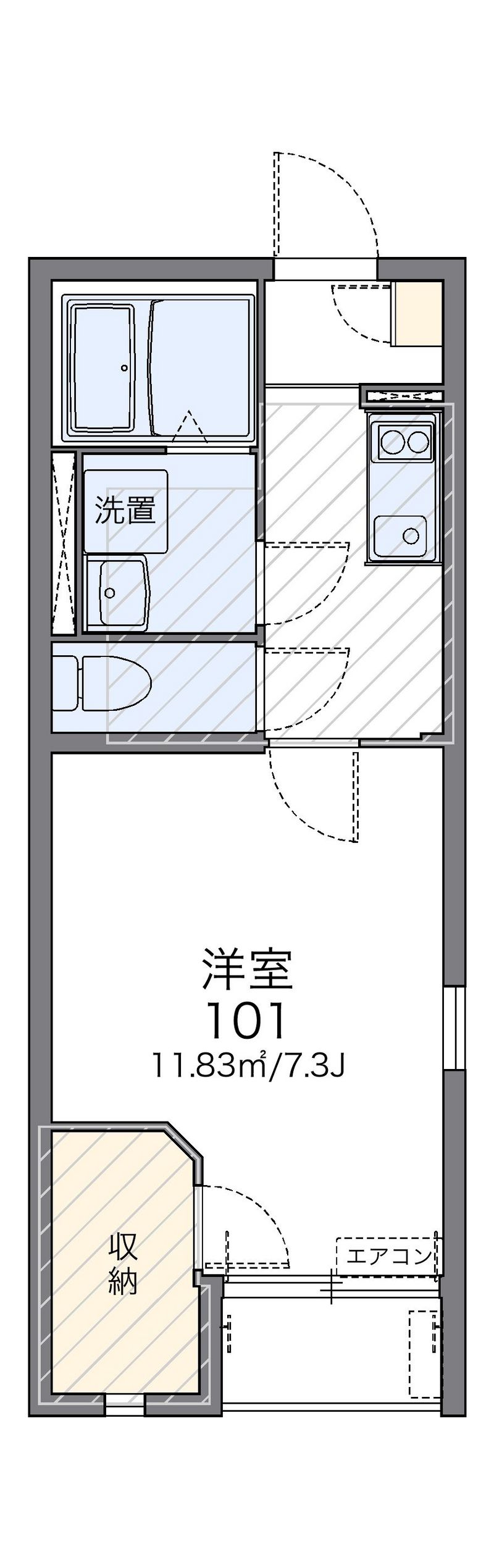 レオネクストやなぎ荘　第三 間取図