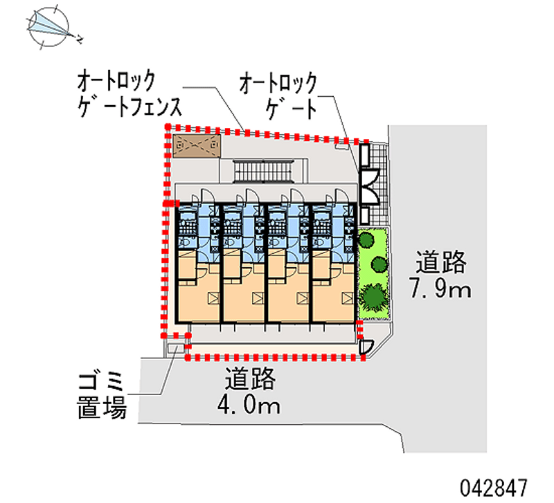 レオパレスユニティ 区画図