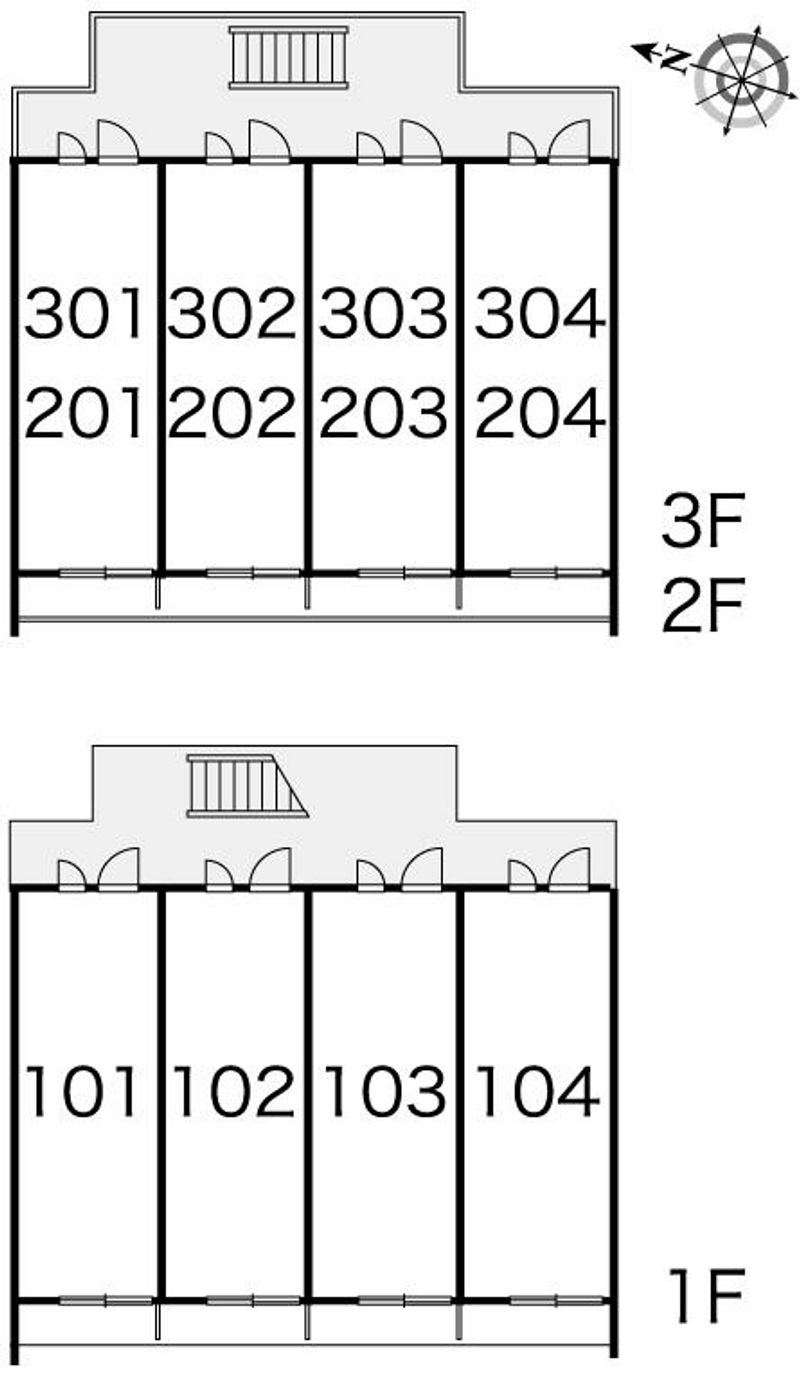 レオパレスＩＳＨＩＤＡ 間取配置図