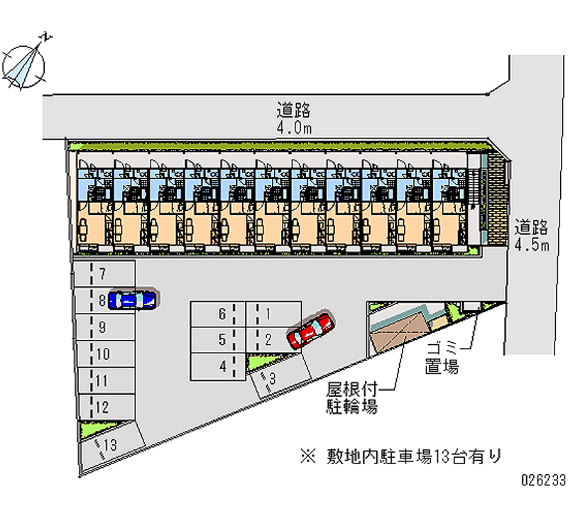 レオパレス保田窪壱番館 月極駐車場