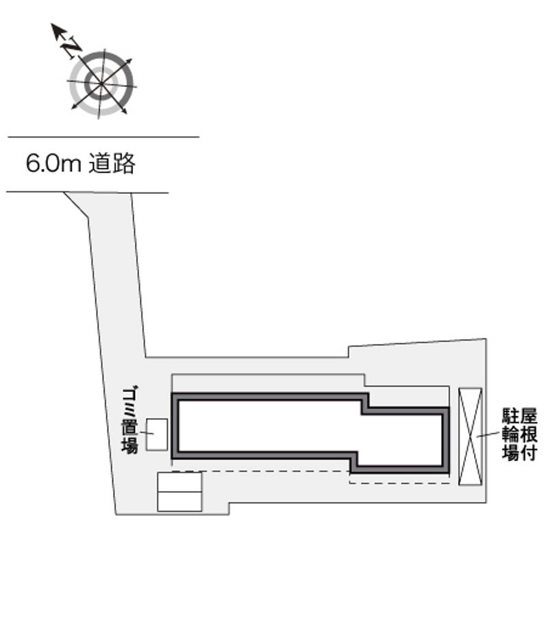 レオパレスグリーンリバー２ 配置図