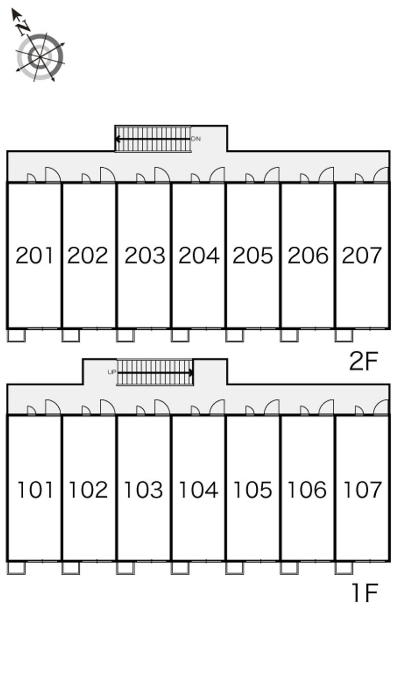 レオパレス水池 間取配置図