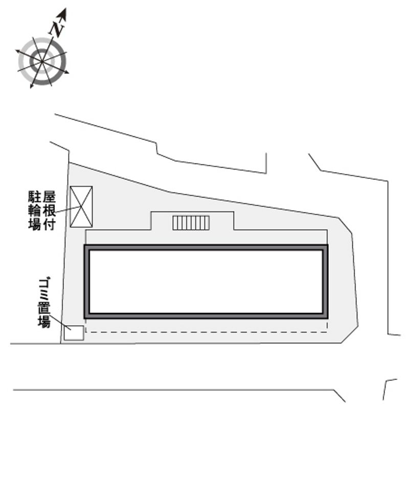 レオパレスコート　ヤヒロ　Ⅱ 配置図