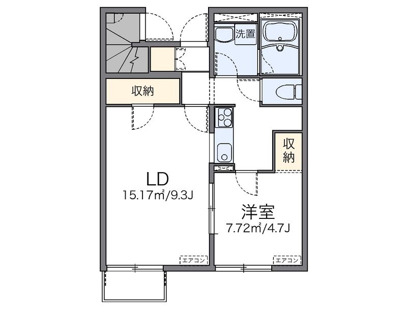 レオネクストエムズコートＣ 間取図