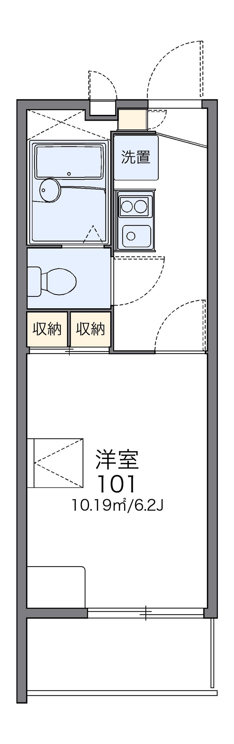 レオパレス和 間取図