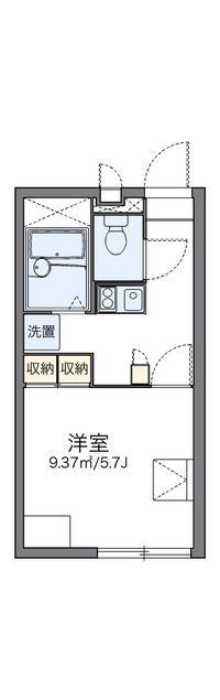 レオパレスガーデンコートＪ 間取り図