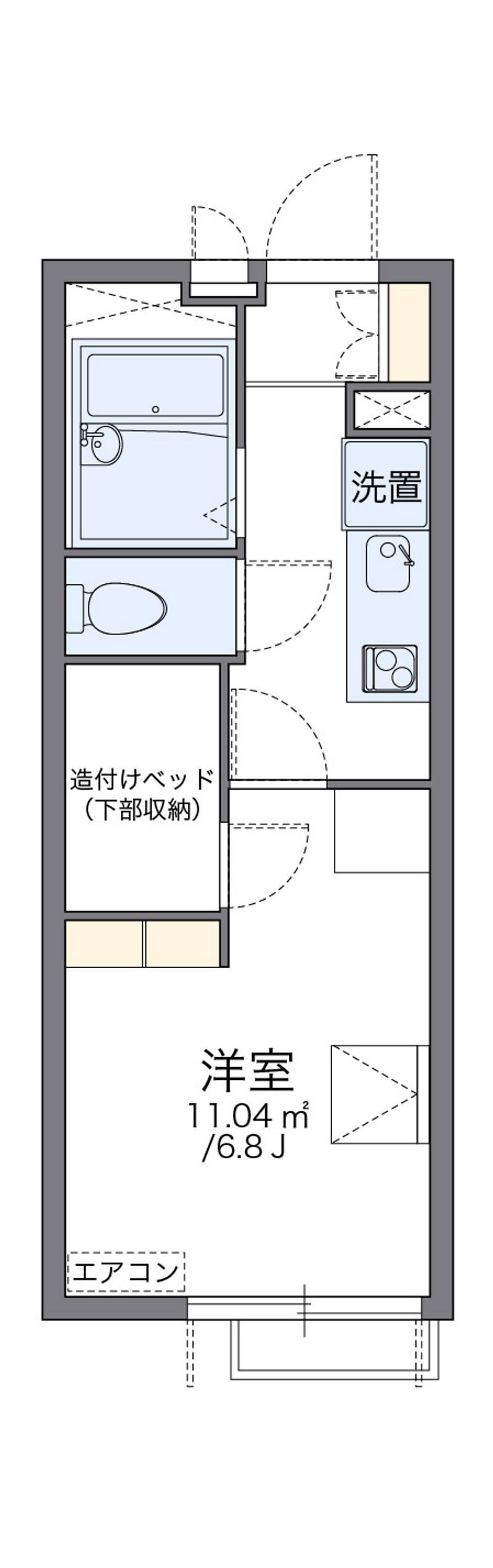 レオパレス北鎌倉ホームズ 間取図