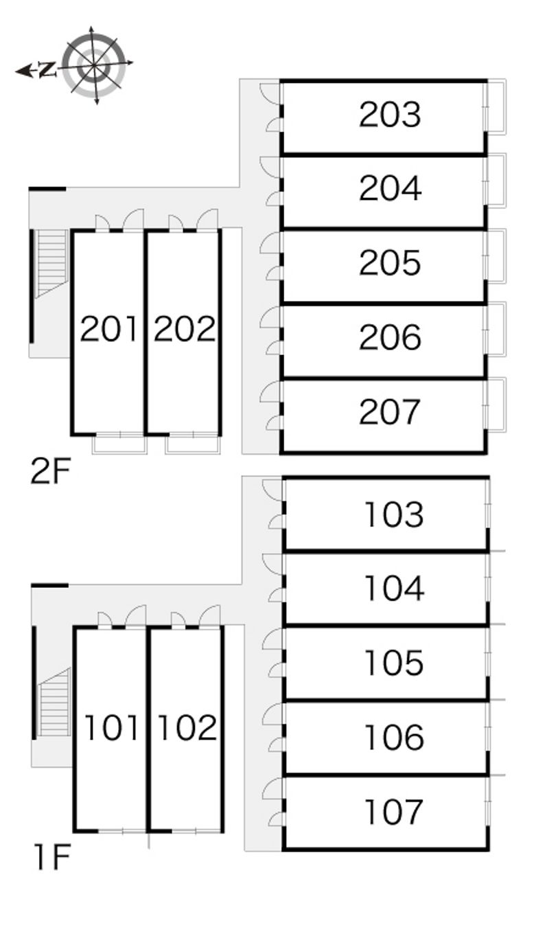 レオパレスマンデイ 間取り配置図