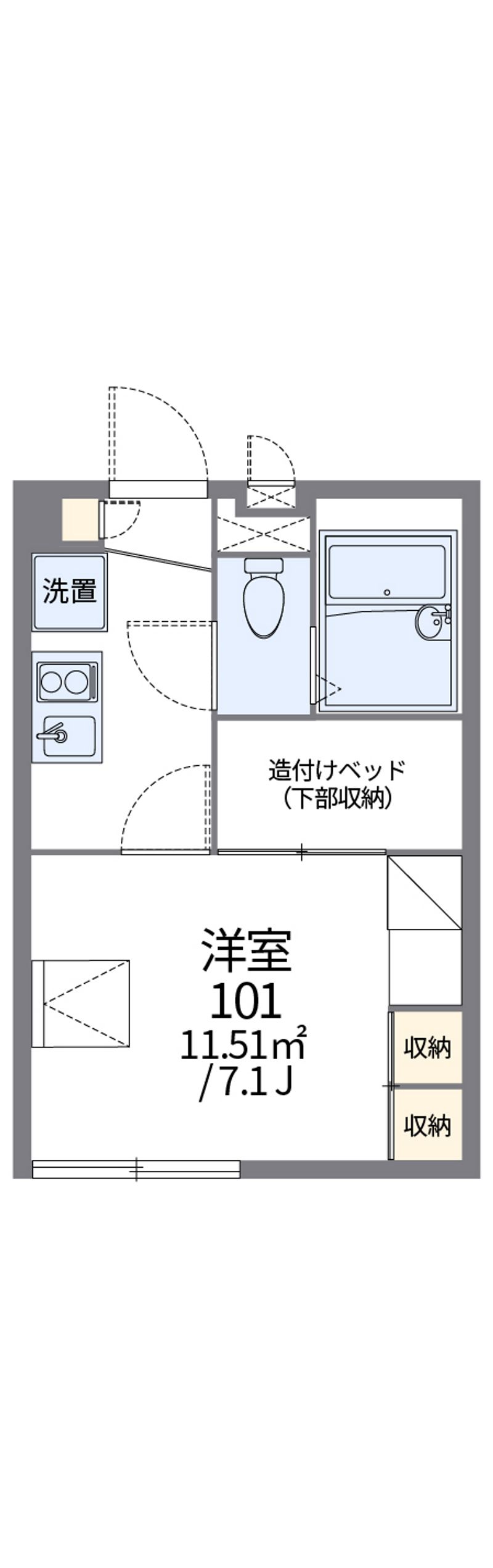 レオパレス宮の台 間取図