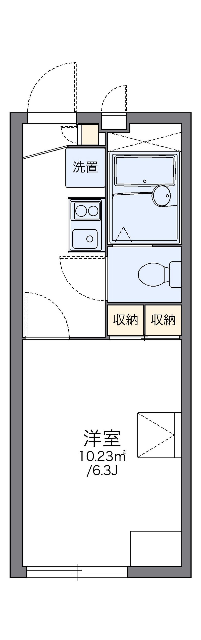 レオパレスシティーハイム 間取図